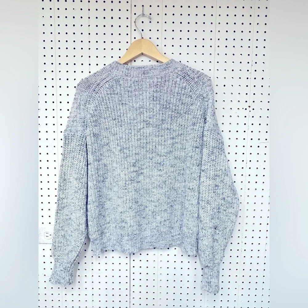 J.crew Marled cotton-blend crewneck sweater